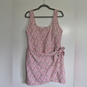 Old Navy Pink Floral Swim Dress